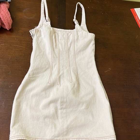 Cream with brown/dark orange stitching - Picture 2 of 2